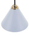 Lampada da soffitto in metallo color azzurro ARAGON_690767
