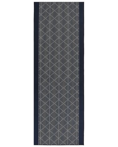 Vloerkleed polyester grijs 70 x 200 cm CHARVAD
