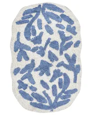 Bath Mat DERIK Blue 60 x 90 cm Cotton_905480