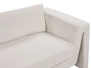 Divano 3 posti MAUNU Velluto Beige chiaro_895155