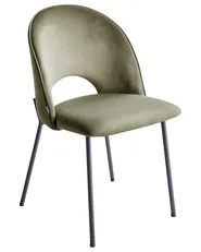 Set di 2 sedie da pranzo COVELO Velluto Verde scuro_902270
