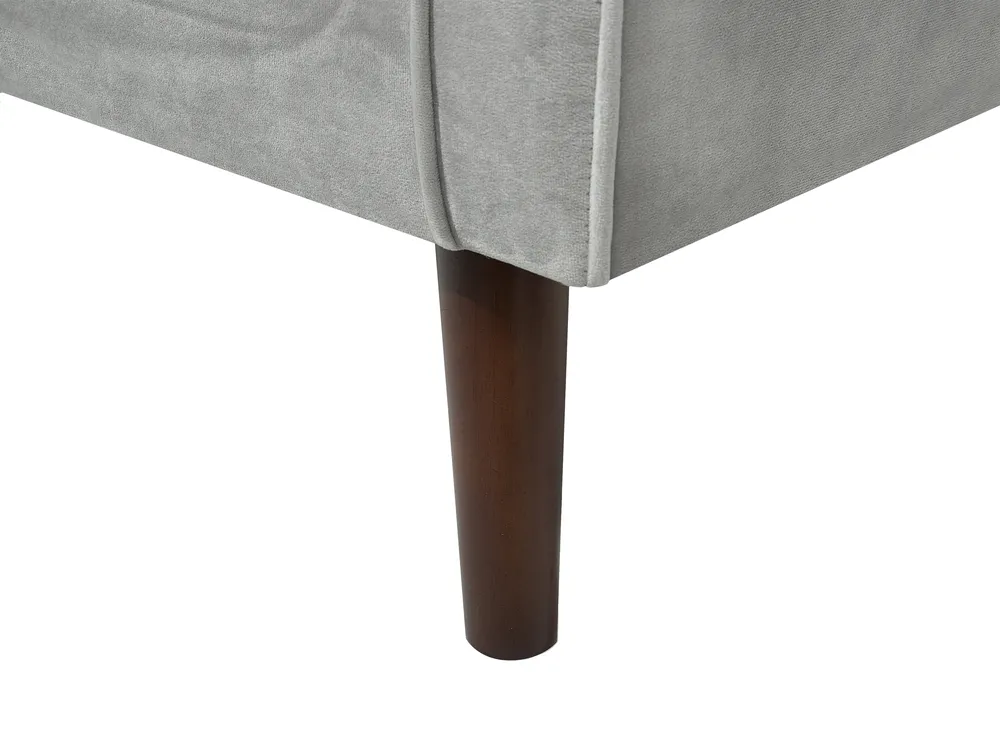 Canapé 3 places LOKKA Velours Gris clair_704295