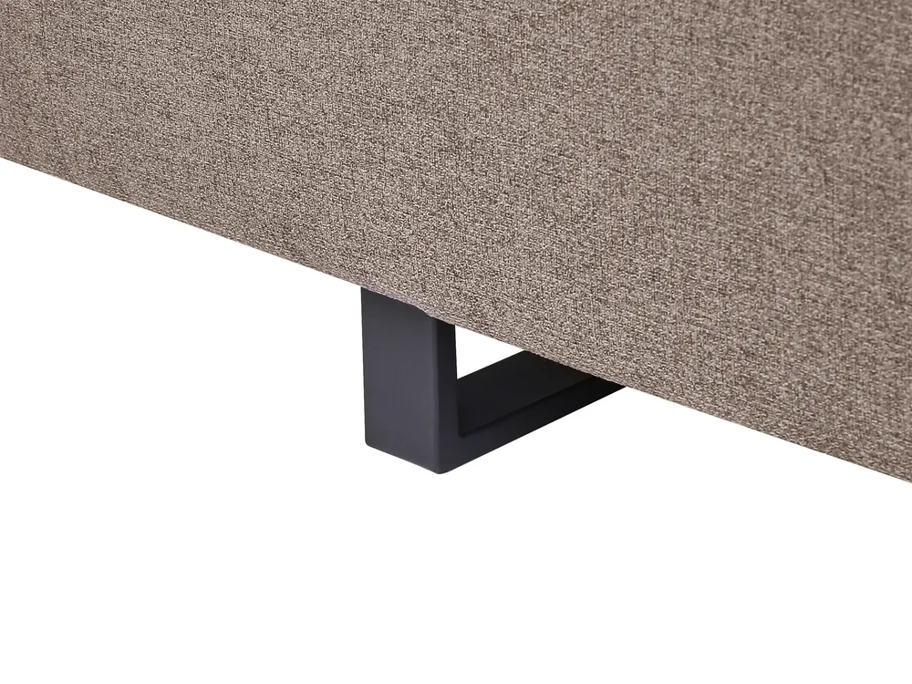 Sofa 3 Seater SOKNA with Tables Fabric Taupe_952901
