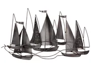 Dekoracja ścienna Statek BOHRIUM Metal 50 cm Niebieski_933801