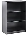 Regał na książki 3 półki ZEHNA 117 cm Czarny