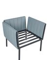 Conjunto de jardín 5 plazas gris oscuro KIATO_934686