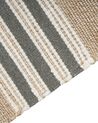 Jute Area Rug 80 x 150 cm Beige and Grey MIRZA_847316