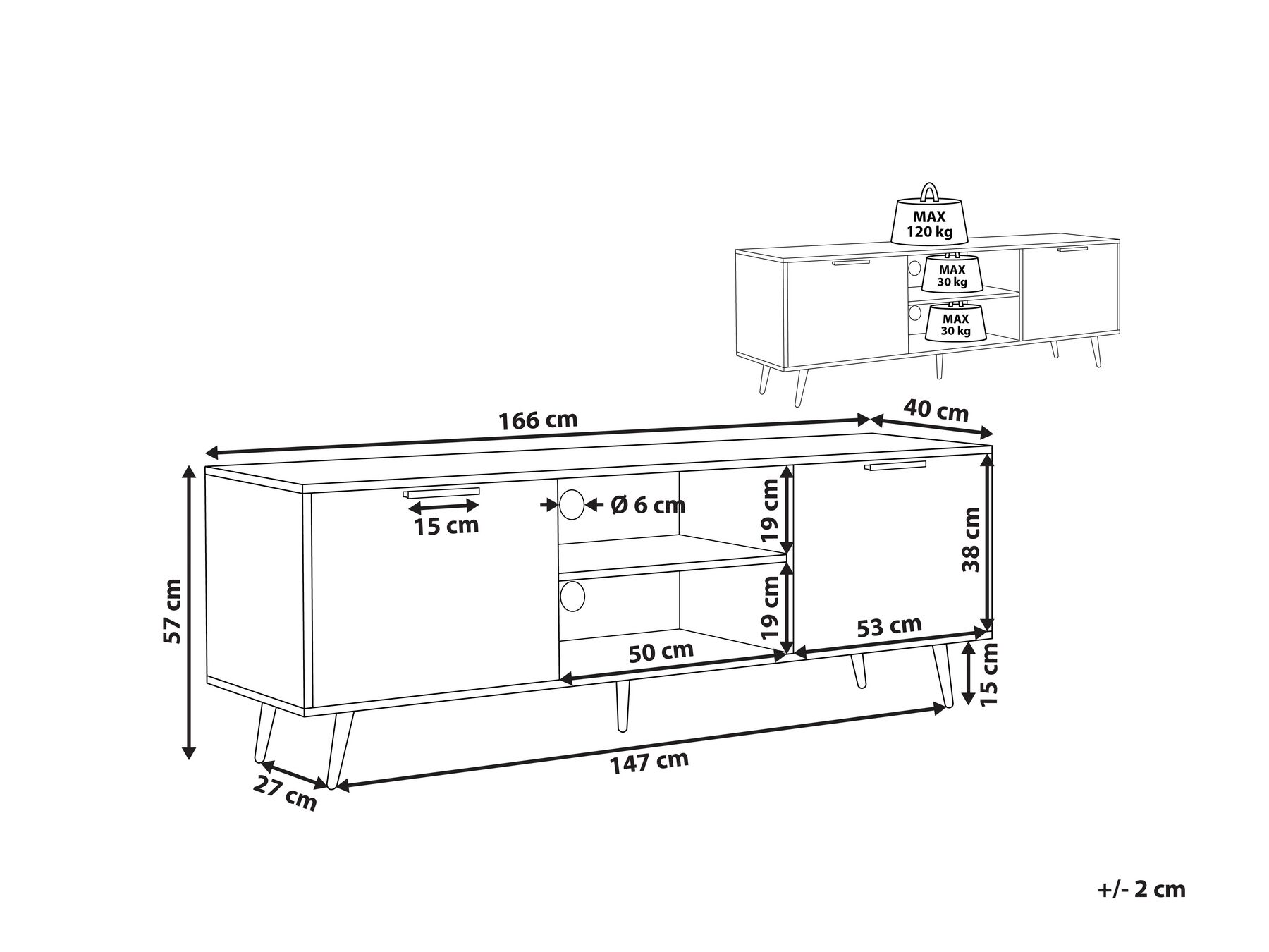 TV Stand INDIO Black_816360