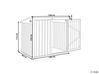 Steel Garden Storage Shed White MOENA_937640