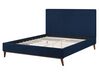 Čalouněná postel námořnická modrá 160 x 200 cm BAYONNE_744076