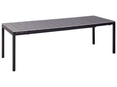 Extending Aluminium Garden Dining Table 198/248 x 90 cm Grey TOFANE