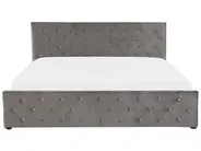 Ottoman Bed AMIENS Velvet Grey 180 x 200 cm (EU Super King)_791280