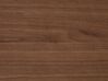 Mesa de comedor madera oscura/negro 135 x 80 cm CEDAR_744200
