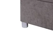 Divan Bed with Storage MINISTER Fabric Taupe 180 x 200 cm (EU Super King)_953995