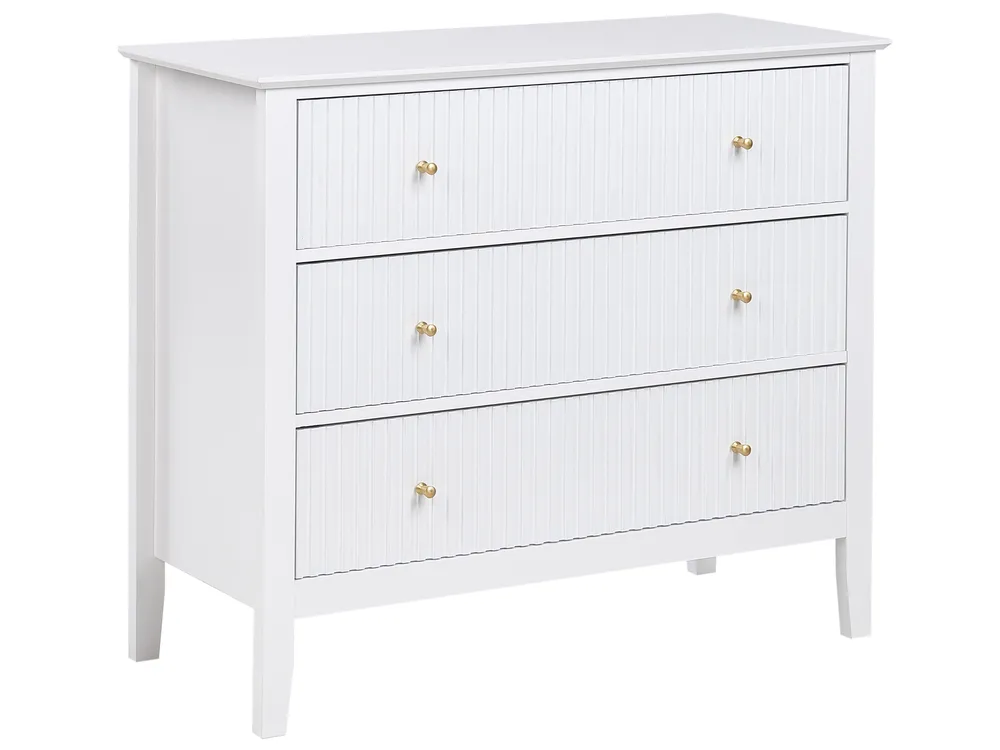 3 Drawer Chest ASSISI White