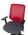 Chaise de bureau en tissu rouge VIRTUOSO_919911