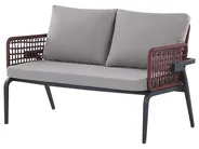 Set da giardino con tavolo 4 posti SCIACCA Metallo Grigio_825647