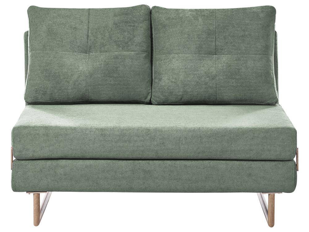 Sofá-cama 2 lugares JERSLEV Tecido Verde claro