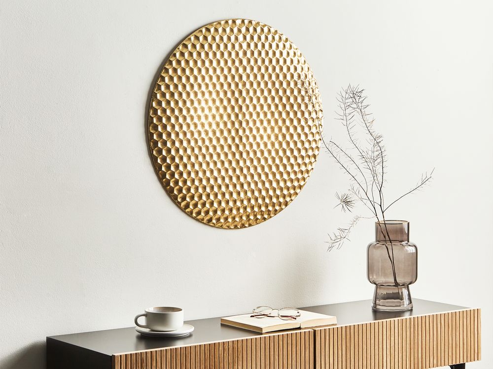 Wall Decor CAMARATE Metal 60 cm Gold