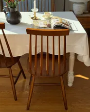 Set di 2 sedie da pranzo BURBANK Legno Marrone_1188066