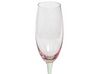 Sett med 4 champagneglass 20 cl Rosa og grønn DIOPSIDE_912624