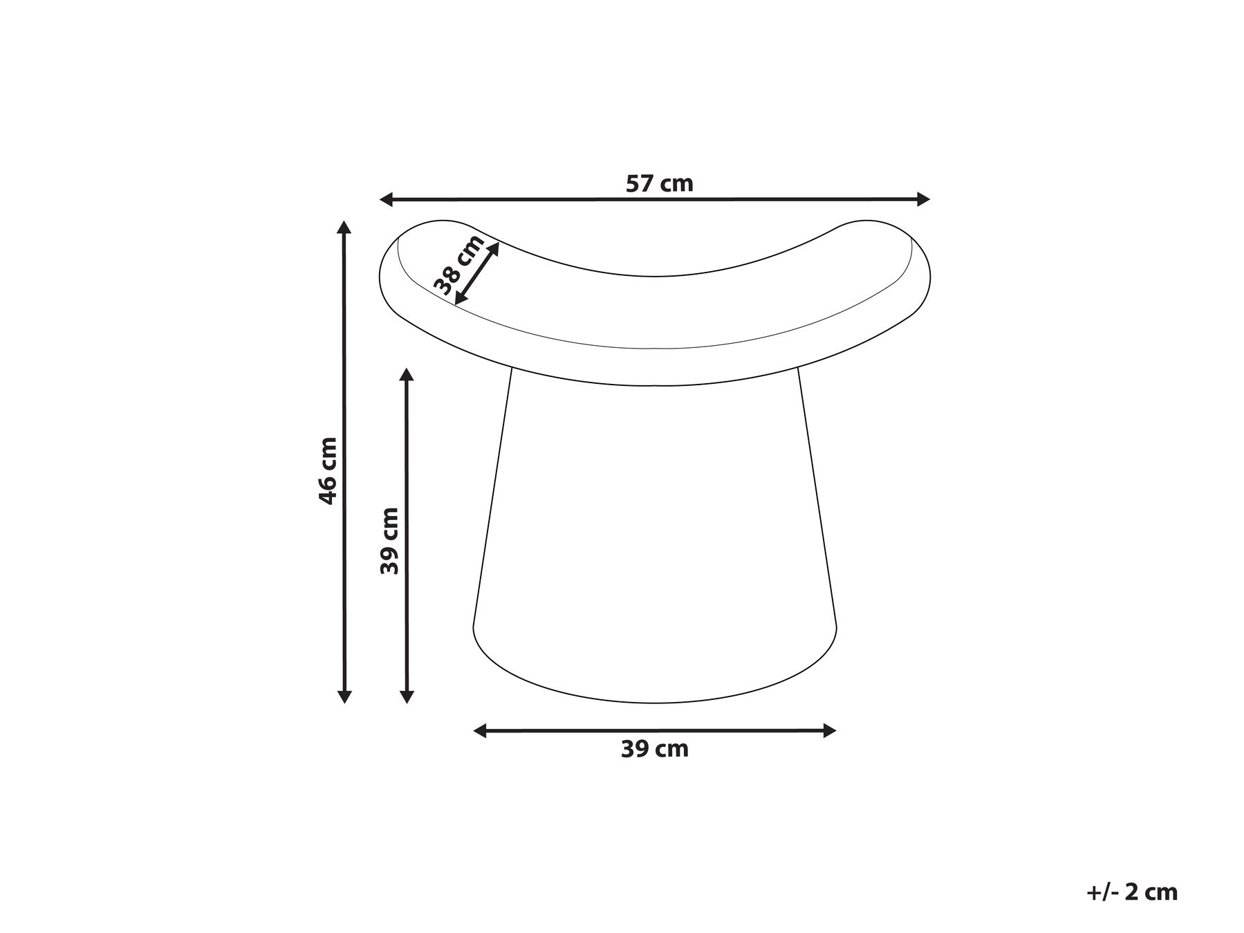 Boucle Pouffe Off-White RIDDLE _961957 Boucle Pouffe Off-White RIDDLE _961957