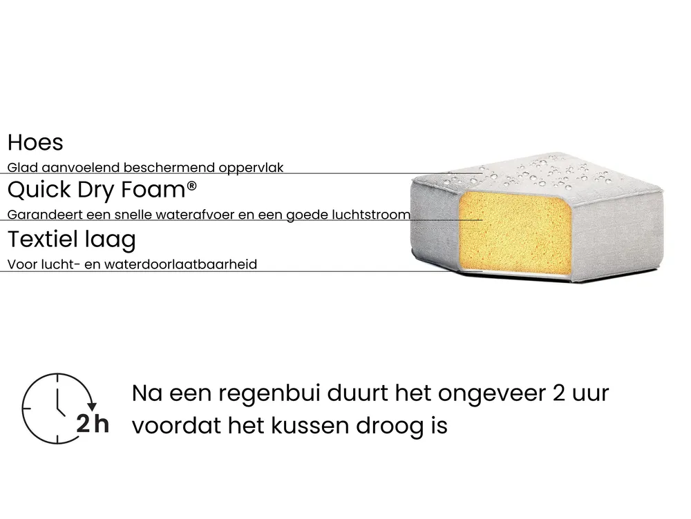Ligstoel met kussen AMELIA kantelbaar Metaal Lichtbeige_992348