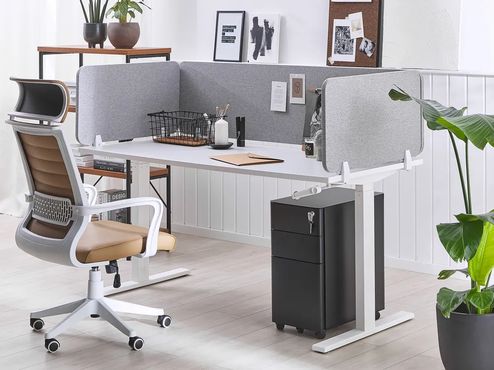 Divisorio da scrivania WALLY 120 x 40 cm Grigio chiaro_1068065