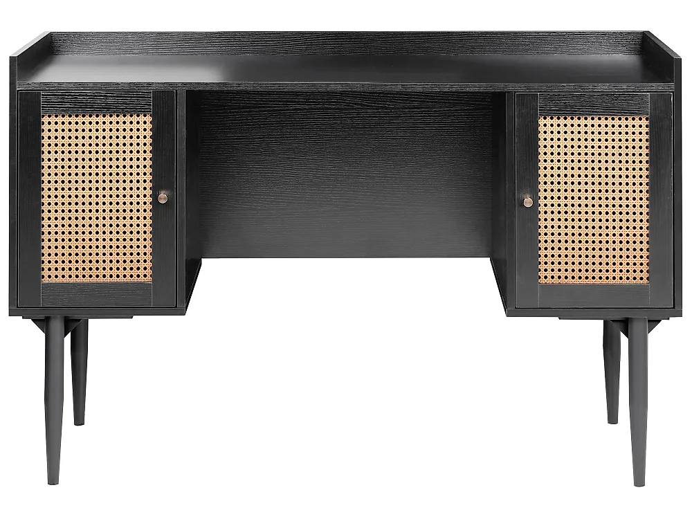 Home Office Desk RATANA 130 cm x 50 cm Black_1191766