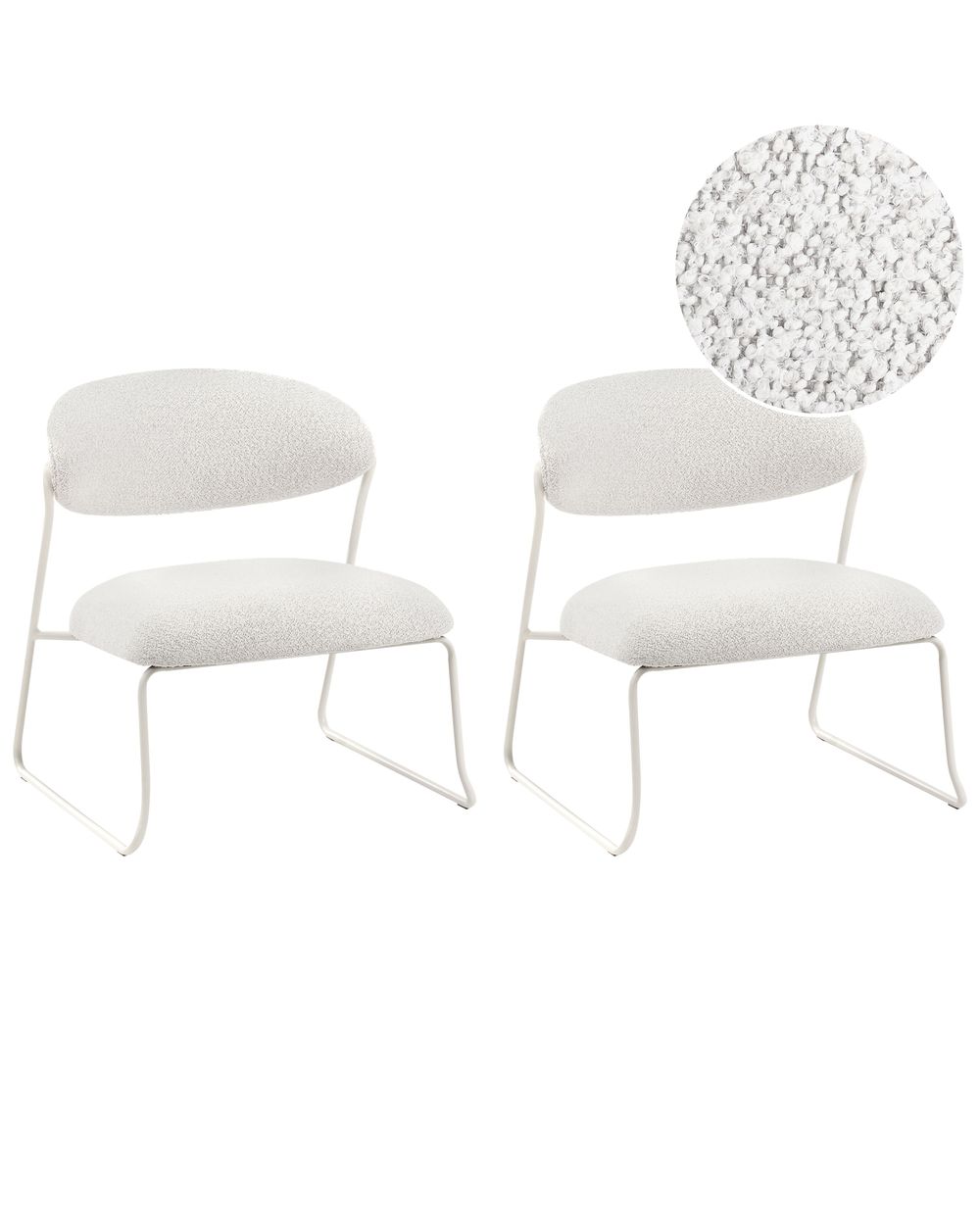 Set di 2 poltrone KOLSVA Tessuto Bianco sporco