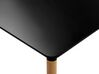 Jedálenský stôl 80 x 80 cm čierna/svetlé drevo BUSTO_753837