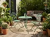 Bistro Set ALBINIA Metal Green