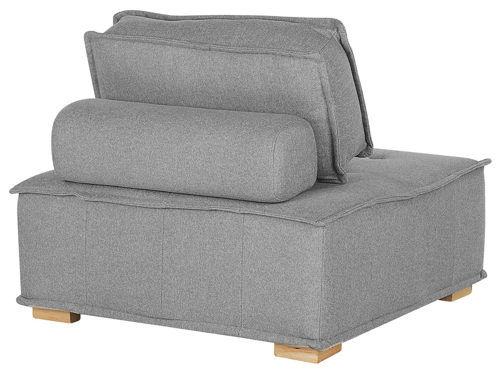 Modular Corner Sofa 4 Seater TIBRO Fabric Grey Right Hand_825622
