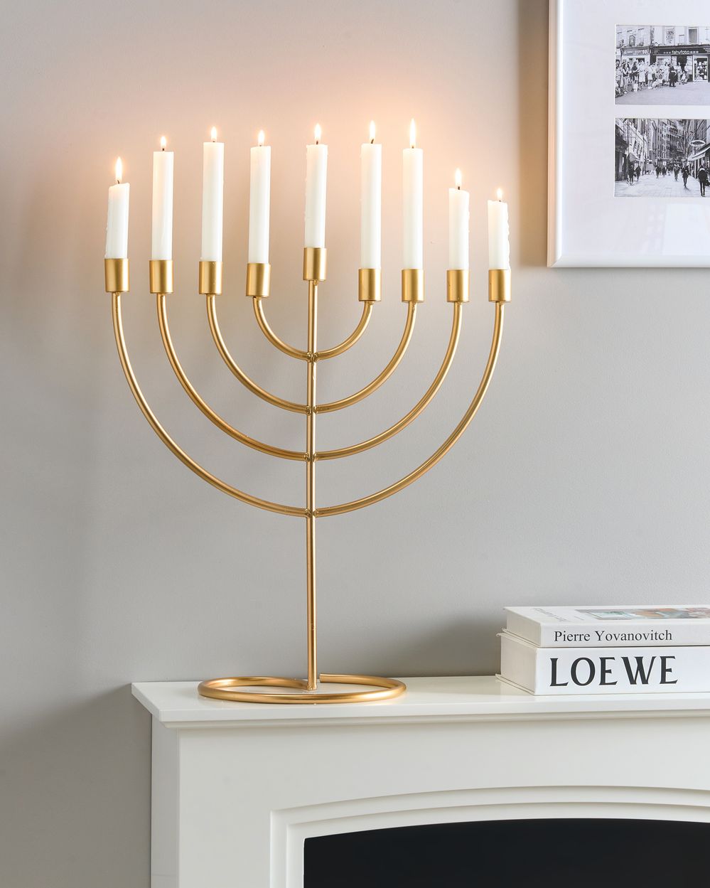 Kerzenständer AMORA 50 cm Metall Gold