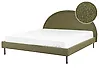 Bed Boucle MARGUT 180 x 200 cm (EU Super King) Olive Green