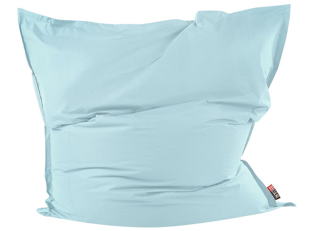 Extra Large Bean Bag Light Blue FUZZY Beliani