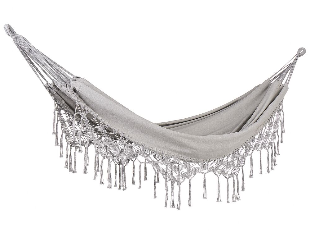 Hammock ROCCA Cotton Light Grey Beliani.cz