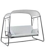 Patio Swing MARSCIANO Metal Light Grey_961232