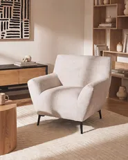 Armchair LAKENE Fabric Beige_1072787