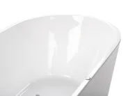 Vasca idromassaggio freestanding con LED HAVANA 170 x 80 cm Bianco_800886