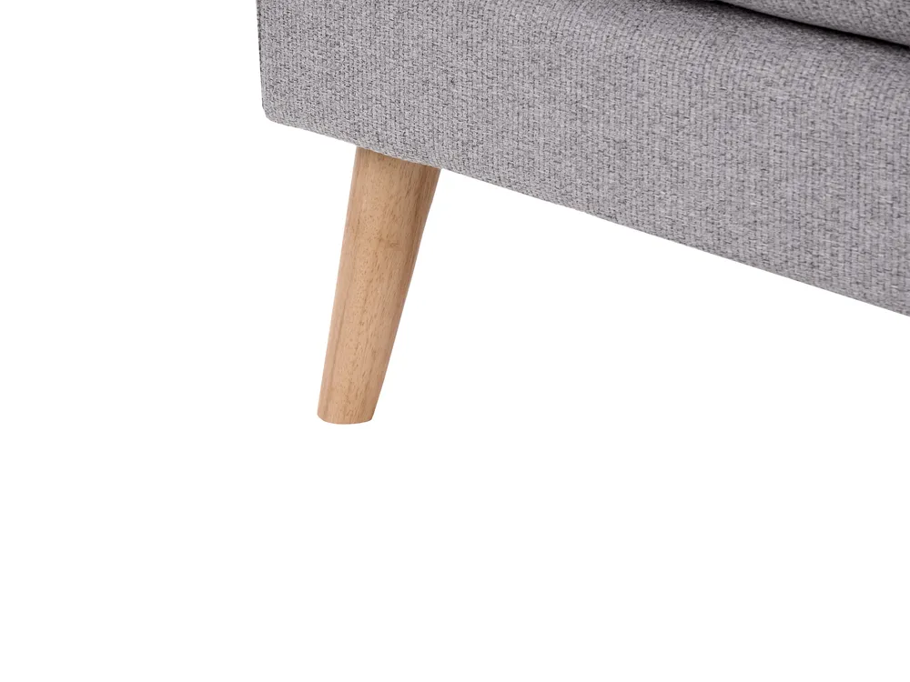 Sofa Bed 3 Seater YILA Fabric Grey_1056308