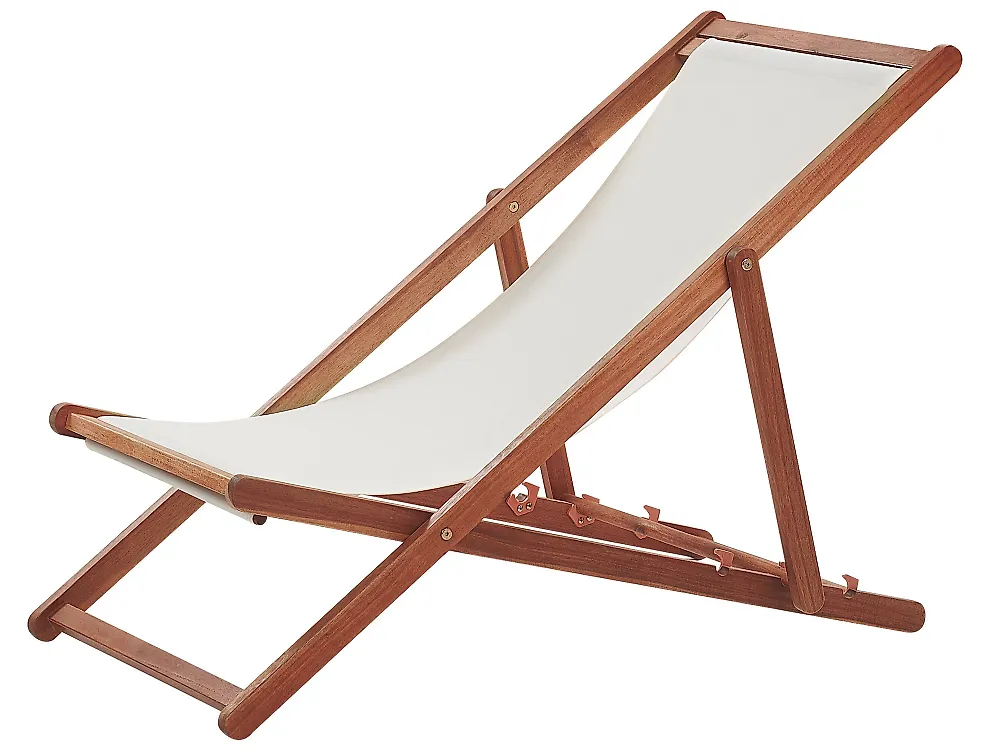 Set of 2 Folding Deck Chairs ANZIO Acacia Wood Dark Brown_1184693