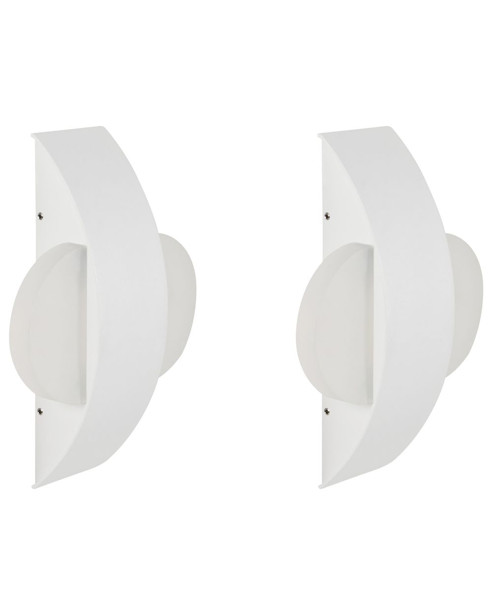 Set of 2 Outdoor LED Wall Lights LOSSIE White