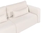 Sofa Bed 3 Seater VAXHOLM with Storage Boucle Light Beige_1026842