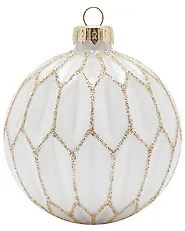 Conjunto de 21 bolas de Navidad FROSTGLOW Vidrio Blanco_1192248