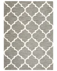 Rug YALOVA Grey 160 x 230 cm Wool_802958