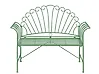 Banc de jardin CAVINIA 125 cm Métal Vert