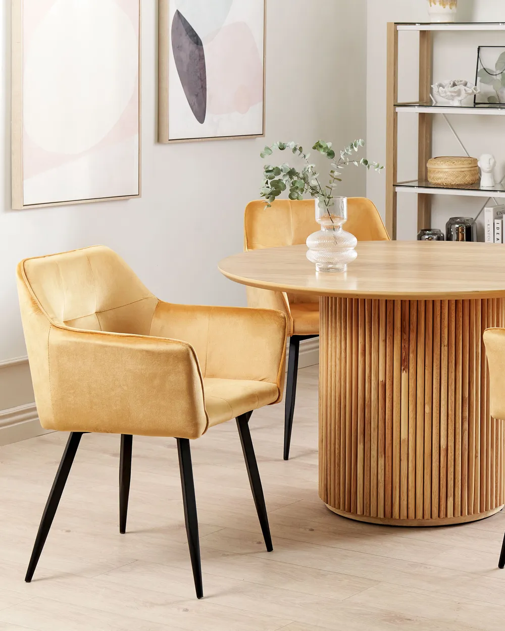 Cmaker, coprisedie in velluto per sedie da pranzo, slipcover elasticizzato grande, coprisedie con schienale alto in spandex, elastico, lavabile