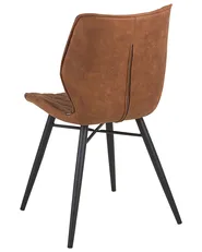 Set of 2 Dining Chairs LISLE Fabric Golden Brown_724169