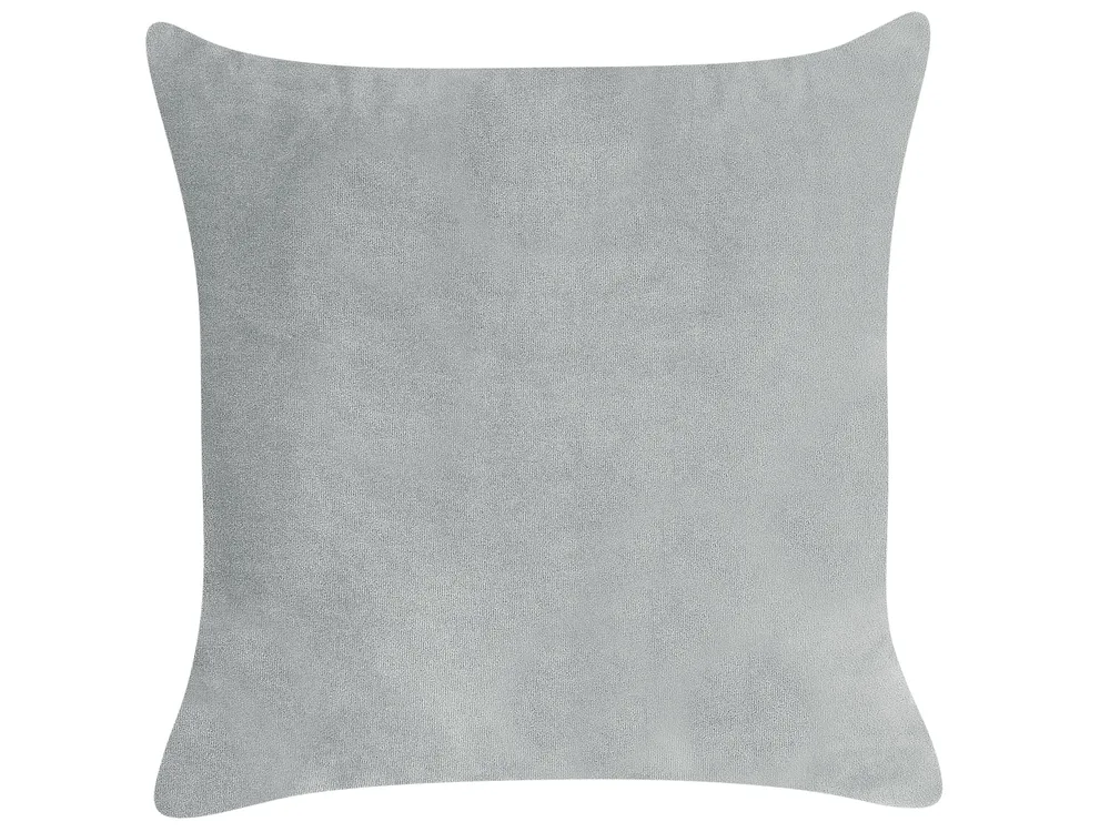 Left-Hand Chaise Longue CHAUMONT Velvet Light Grey_880884